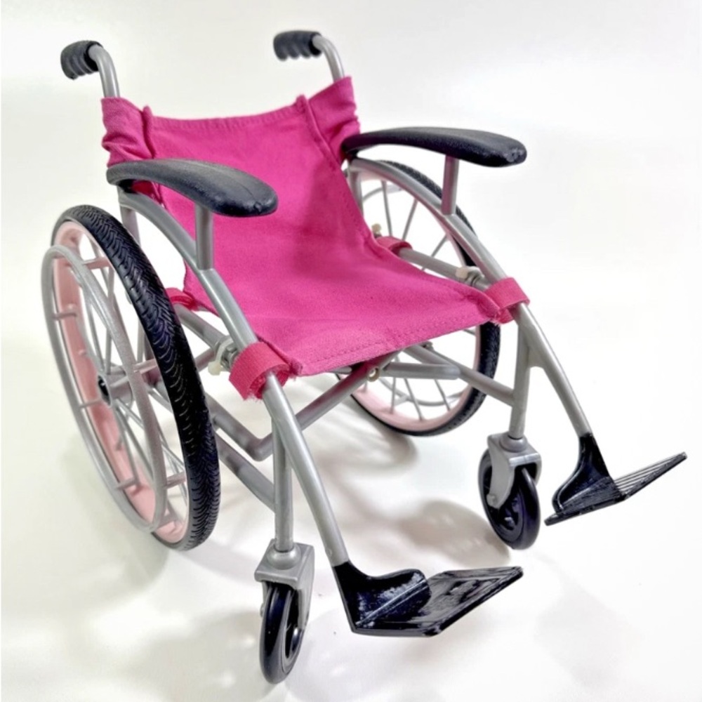 EUC Our Generation Pink and Gray 18” Doll Wheelchair
